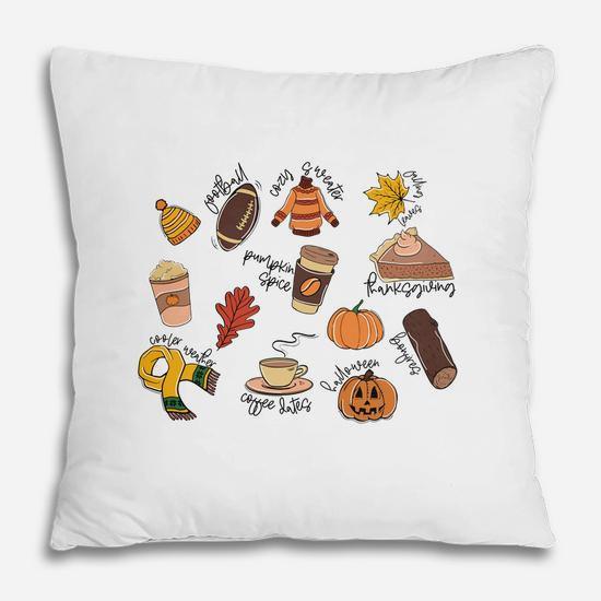 Fall Thanksgiving Fall Pattern Pillow