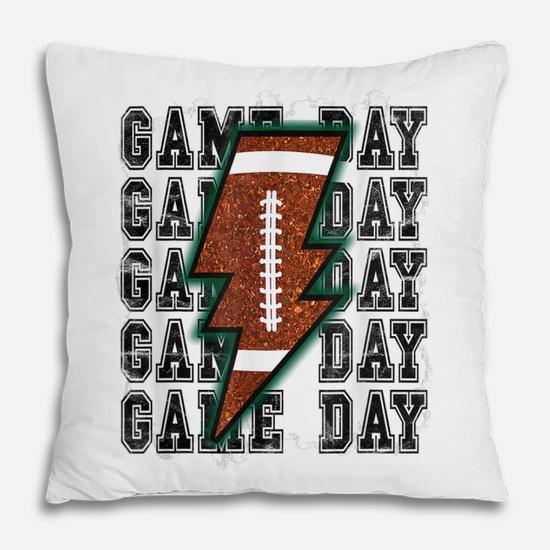 Game Day Retro Football Cute Football Top Mom Sports Lover  Pillow