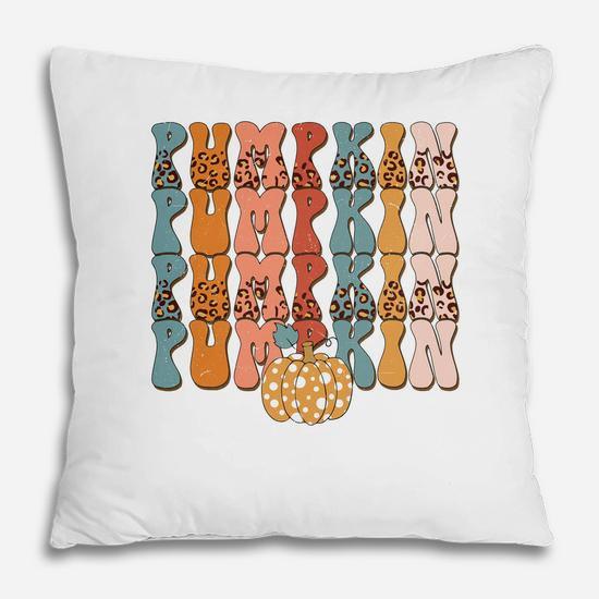 Retro Fall Pumpkin Pumpkin Pumpkin V2 Pillow