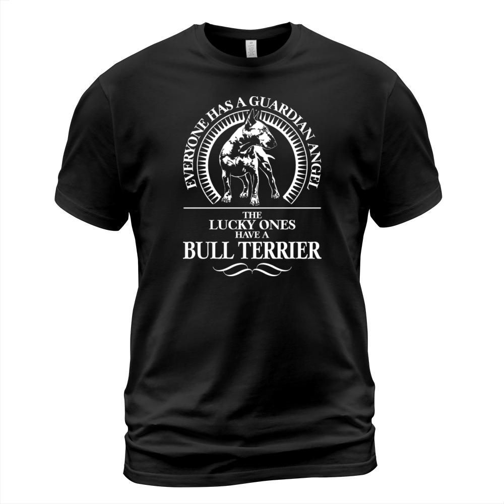 Bull Terrier Guardian Angel Dog T-Shirt Unisex