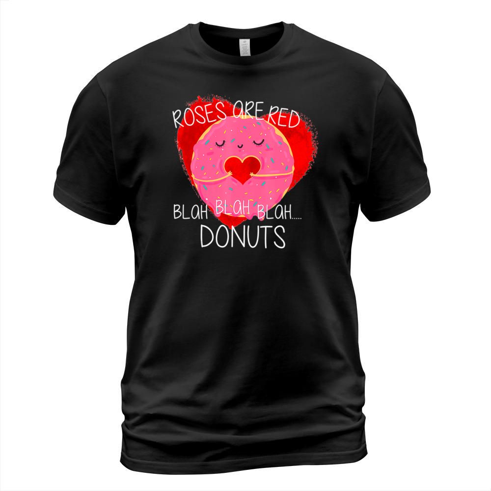 Funny Valentines Day Boys Roses Are Red Donuts T-Shirt Unisex