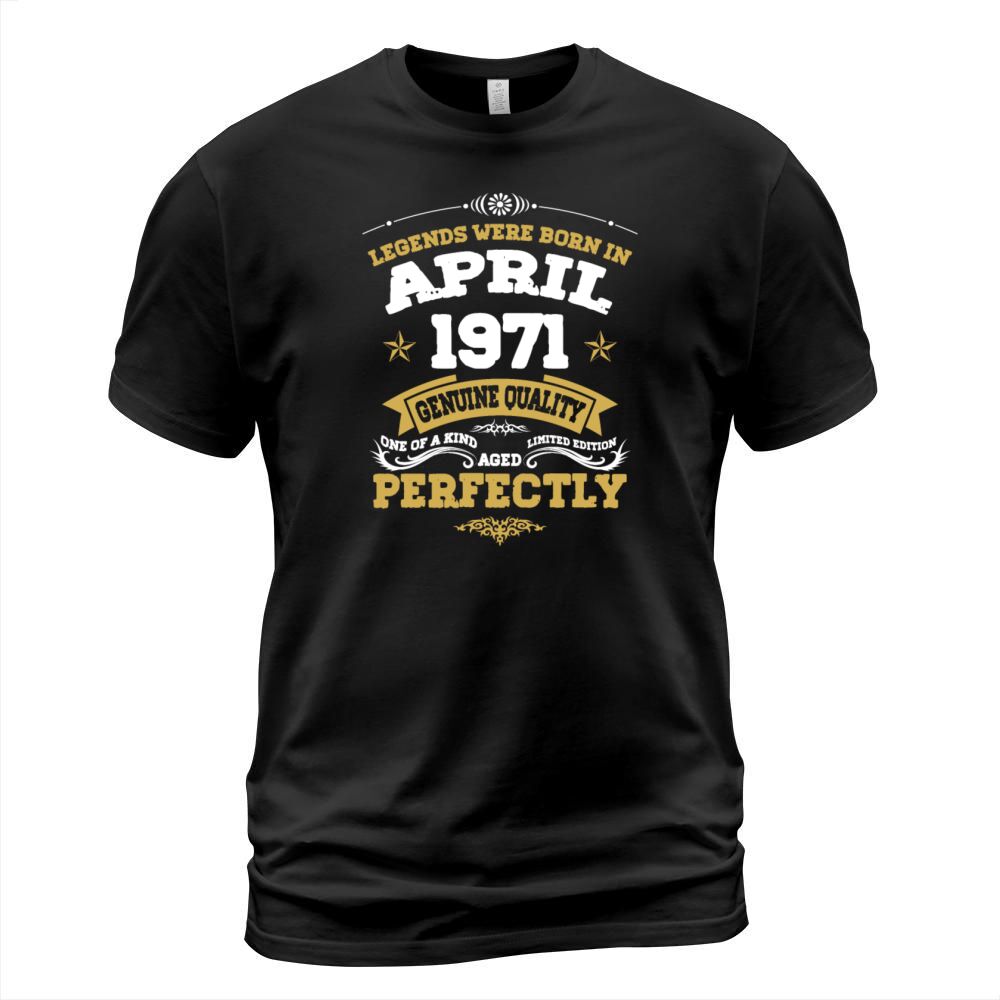 Vintage Aged To Perfection April 1971 T-Shirt Unisex
