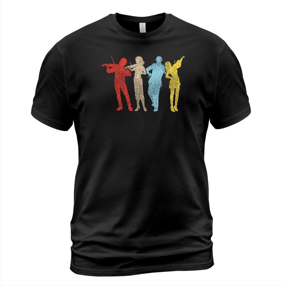 Violin Violinist Retro Vintage T-Shirt Unisex