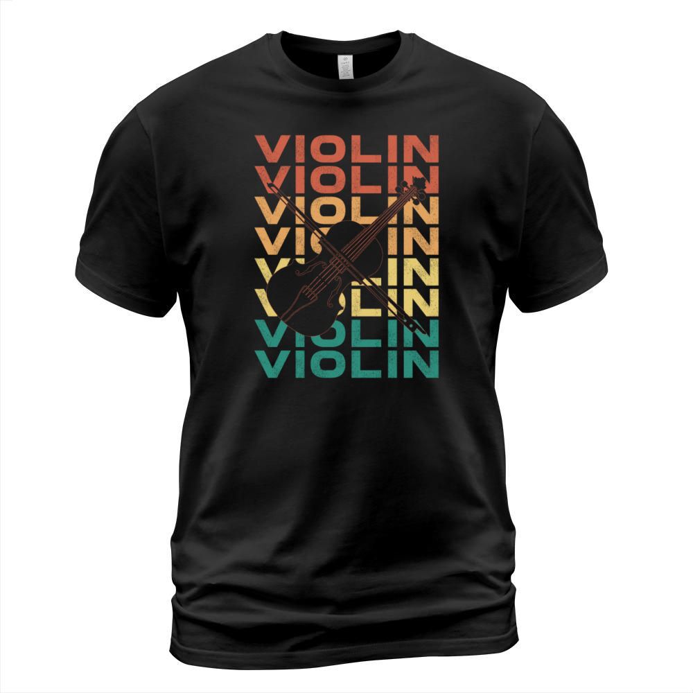 Violin Violinist Retro Vintage T-Shirt Unisex