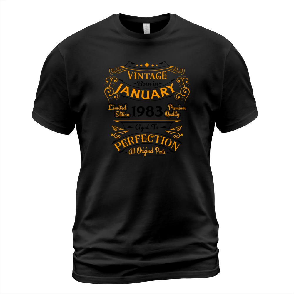 Vintage born in January 1983 Birthday gift T-Shirt Unisex