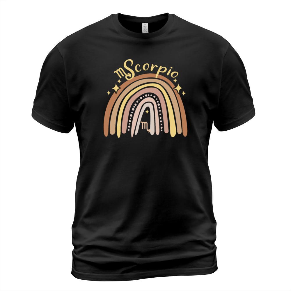 Scorpio Zodiac Bohemian Boho Rainbow 70s Vintage A T-Shirt Unisex