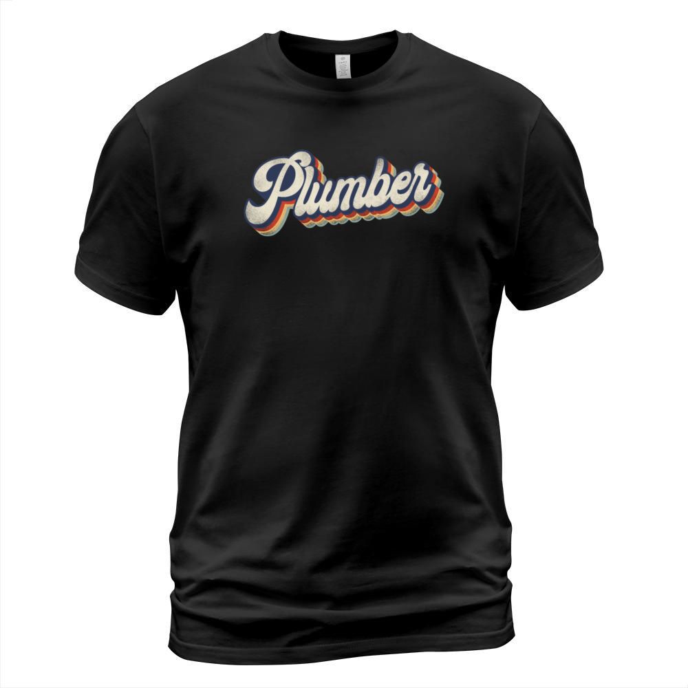 Plumbing Plumber Retro Vintage T-Shirt Unisex
