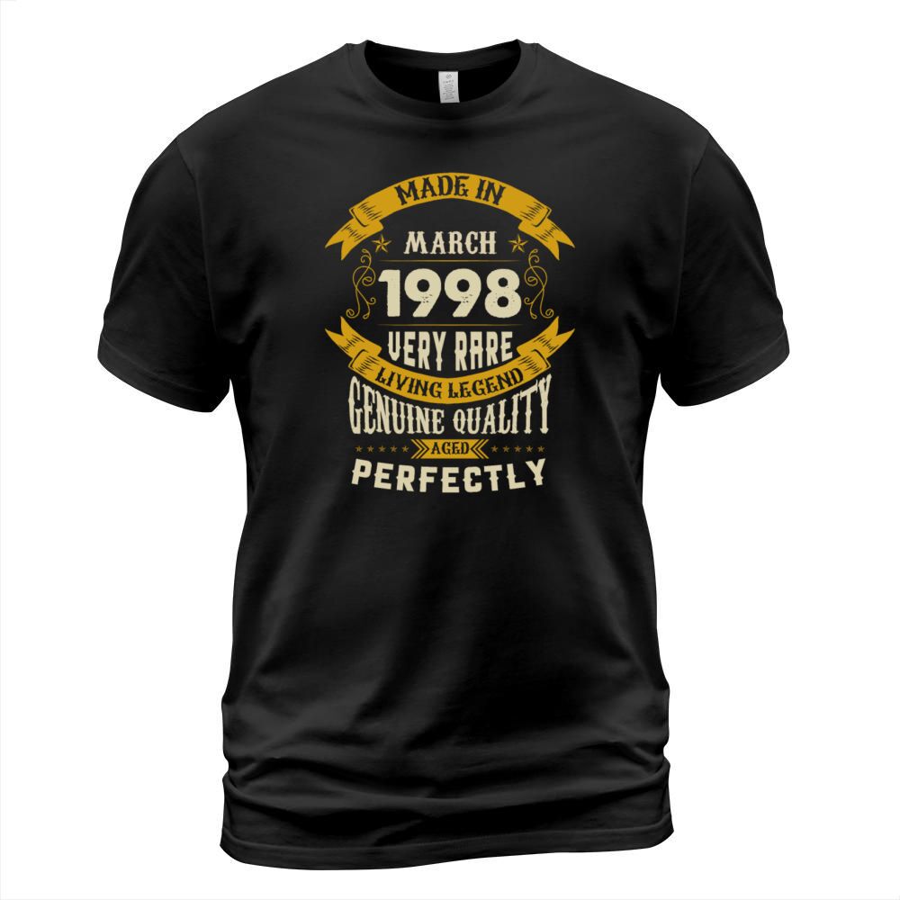 March 1998 Vintage Birthday Present T-Shirt Unisex