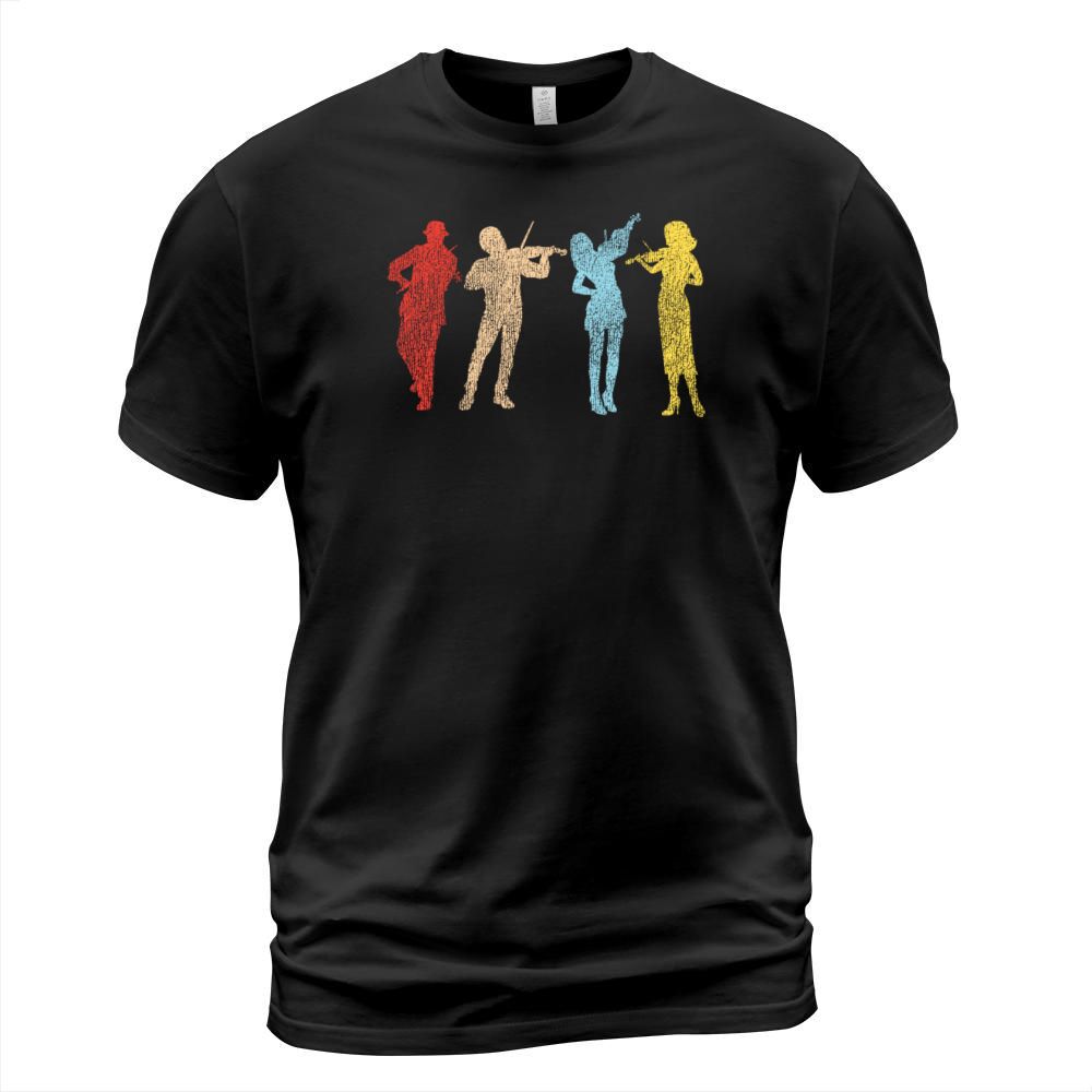 Violin Violinist Retro Vintage T-Shirt Unisex