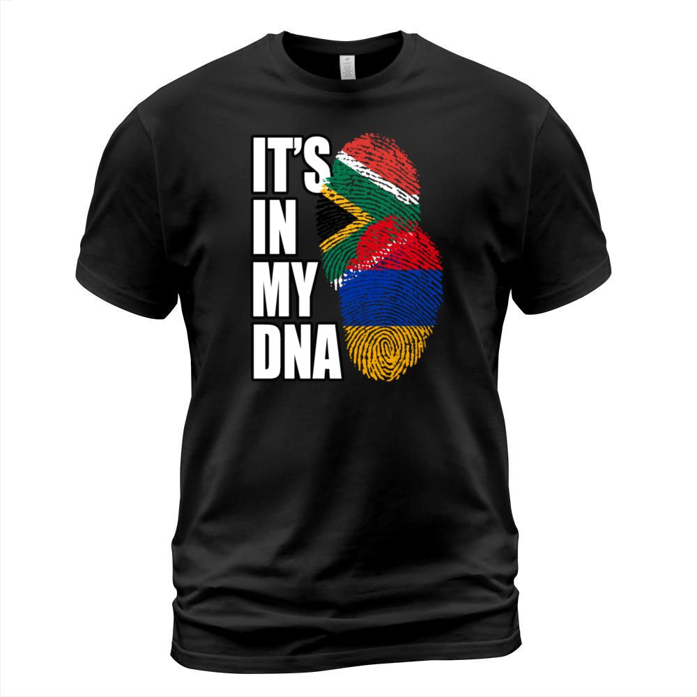 Armenian And South African Mix Heritage DNA Flag T-Shirt Unisex