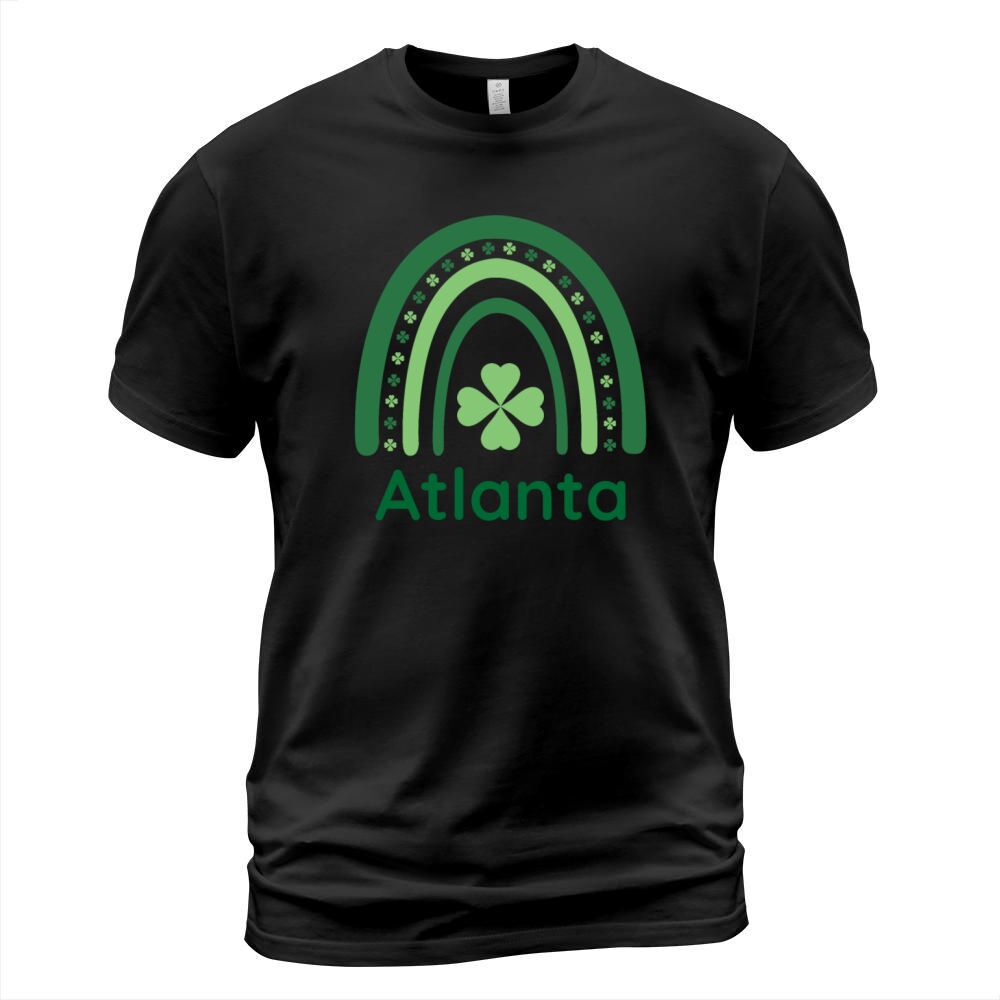 Atlanta Clover Charm Boho Rainbow T-Shirt Unisex