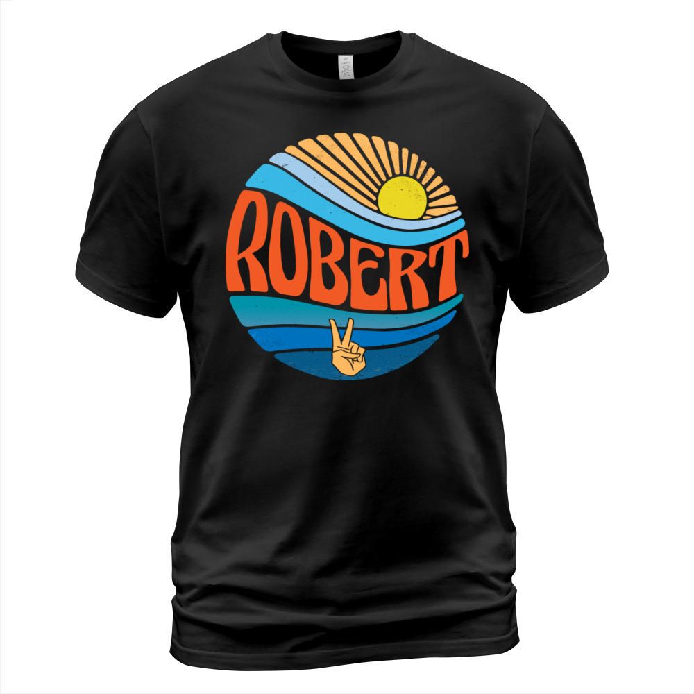 Robert Shirt Vintage Sunset Robert Groovy Tie Dye T-Shirt Unisex