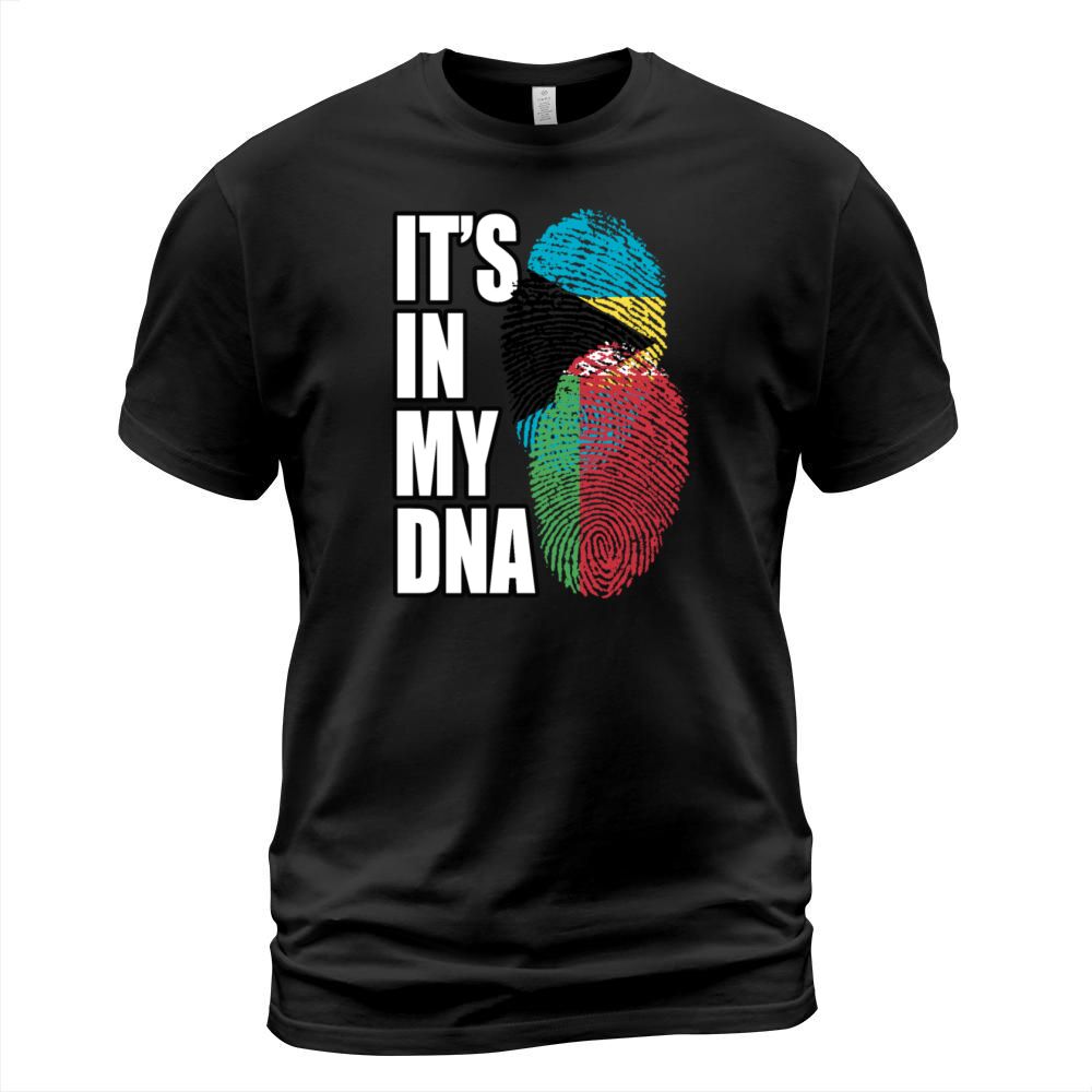 Belarusian And Bahamian Mix Heritage DNA Flag T-Shirt Unisex