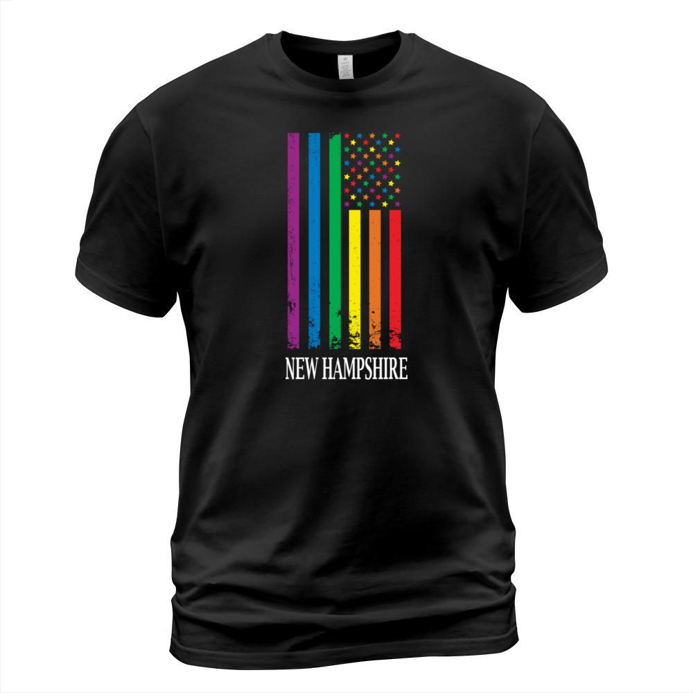 New Hampshire Pride Month Pride Flag LGBT Communit T-Shirt Unisex