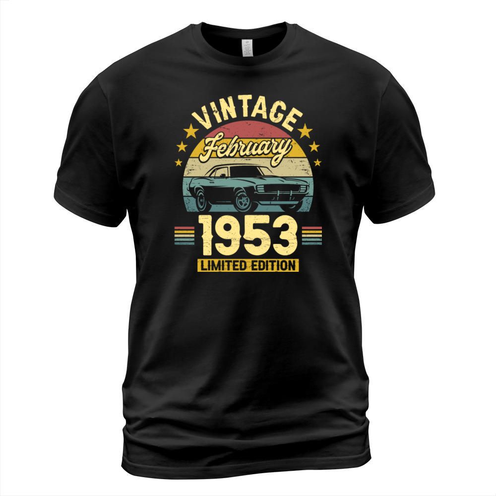 February 1953 70 Years Old Vintage 70th Birthday T-Shirt Unisex