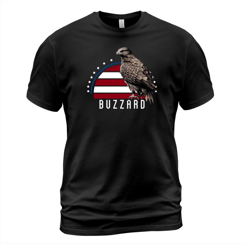 Vintage American Flag Buzzard Vulture Patriotic T-Shirt Unisex