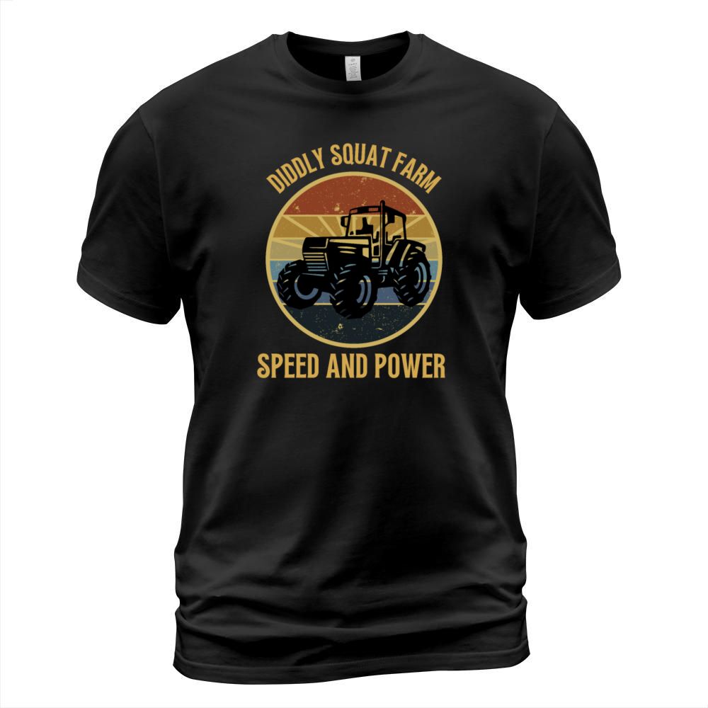 Diddly Squat Farm Speed And Power Tractor Vintage T-Shirt Unisex