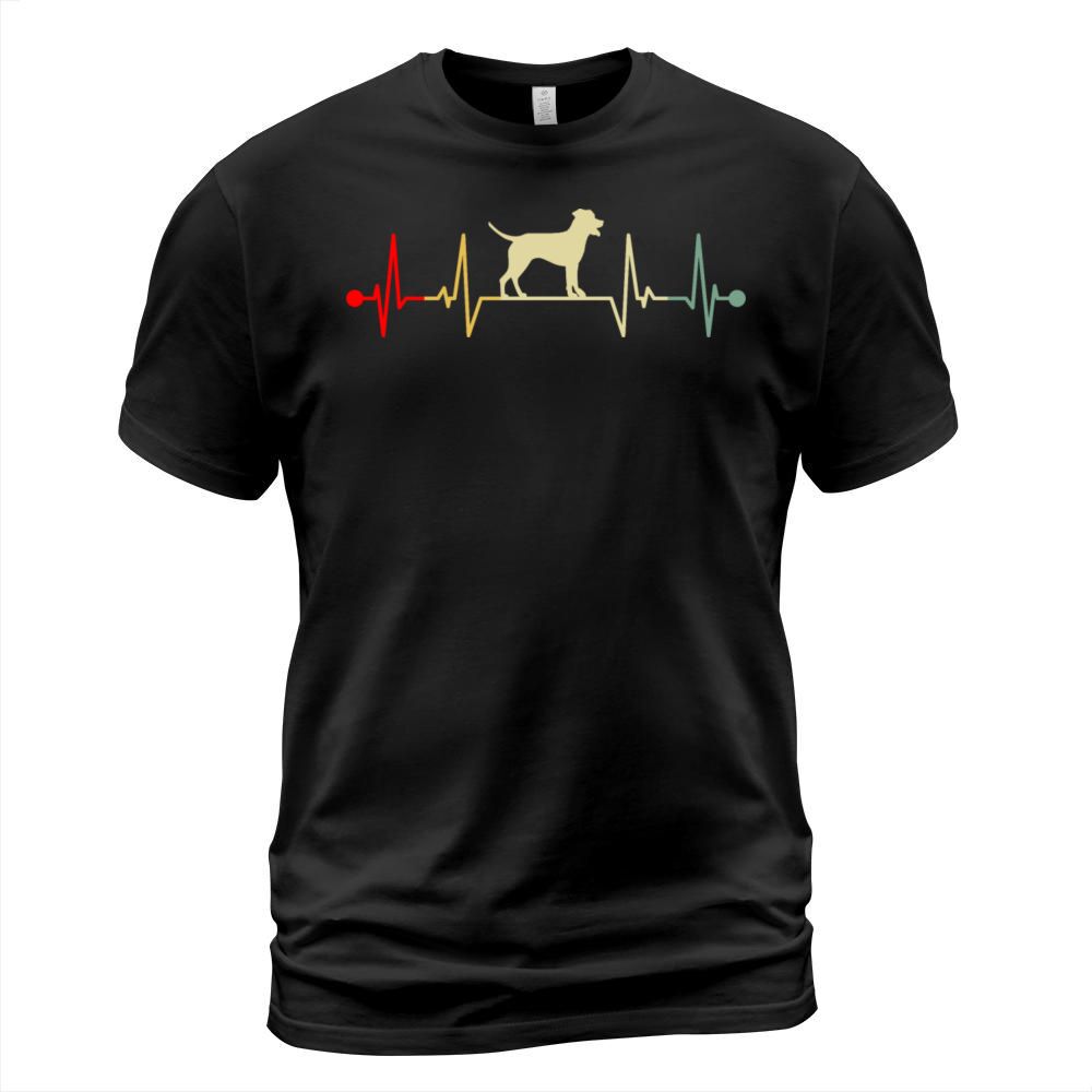 Catahoula Leopard Dog Heartbeat Vintage Gift T-Shirt Unisex