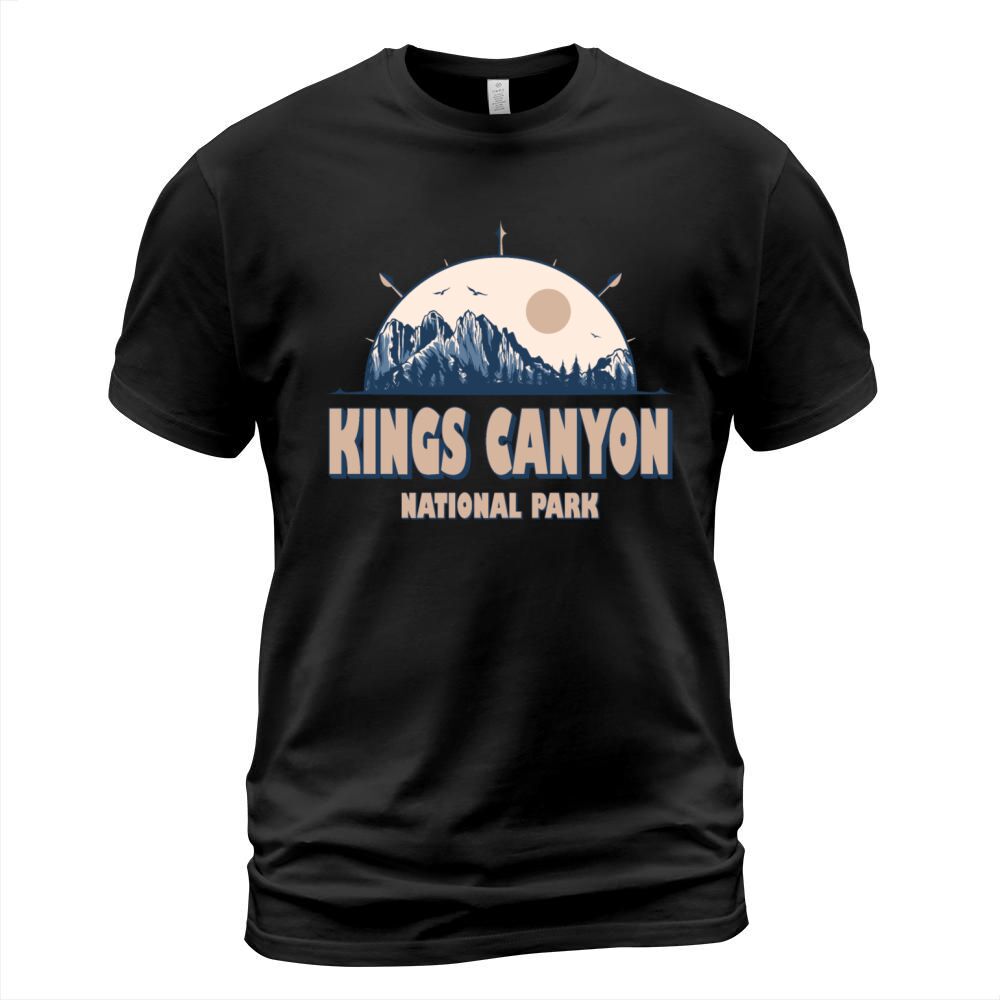 Kings Canyon National Park Vintage Hiking T-Shirt Unisex