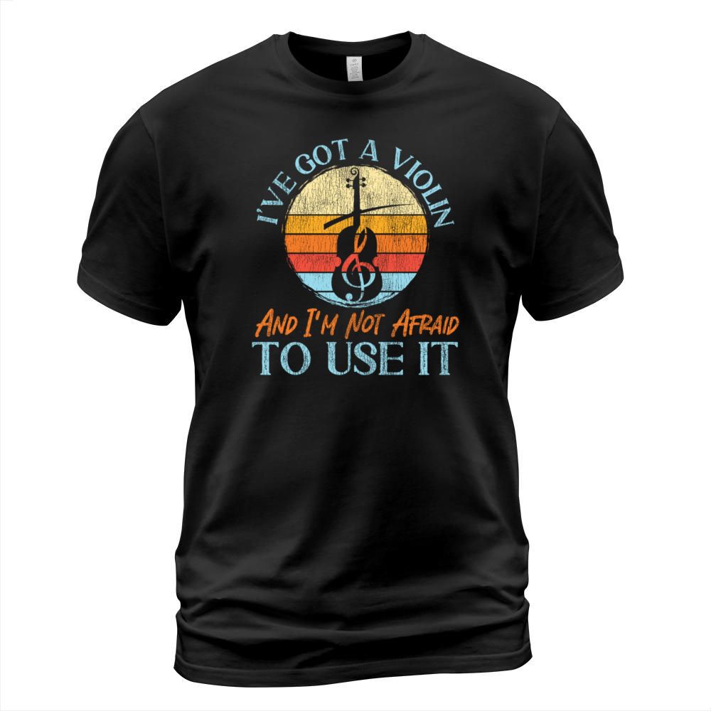 Violin Violinist Retro Vintage T-Shirt Unisex