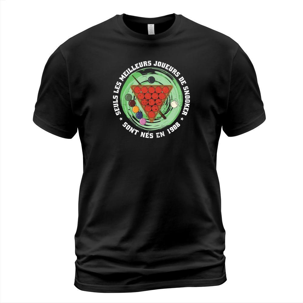 Snooker born in 1988 Vintage Birthday Snooker T-Shirt Unisex