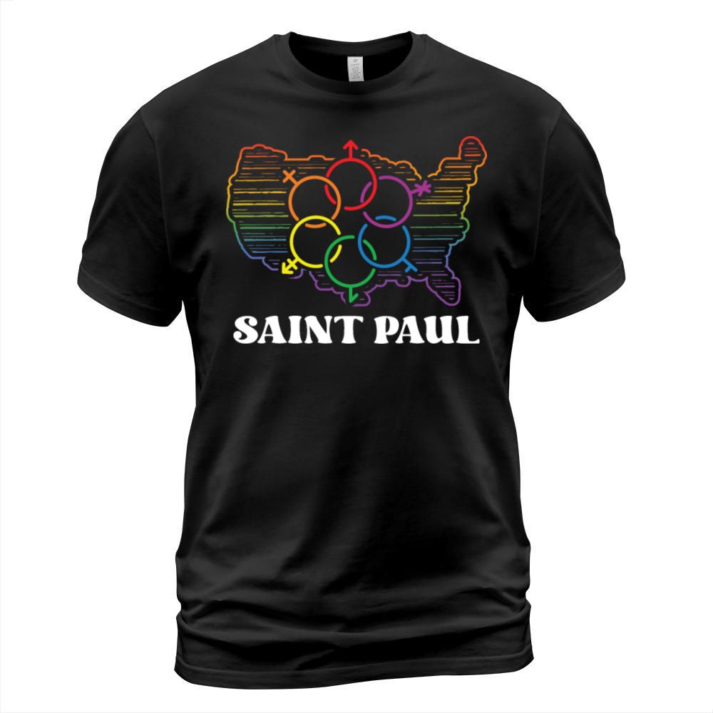 Saint Paul Pride Flag Pride Month LGBTQ Flag LGBT T-Shirt Unisex
