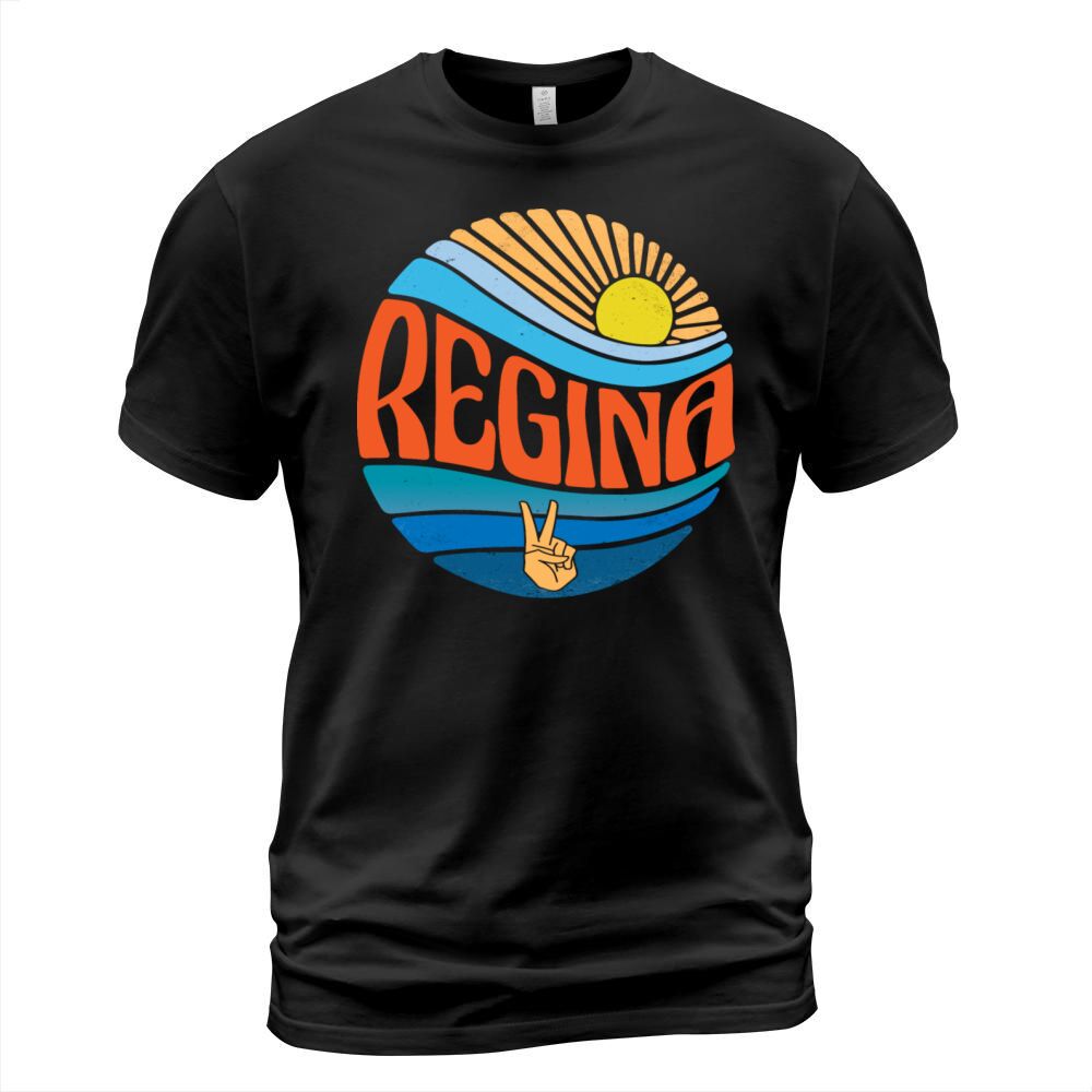 Regina Shirt Vintage Sunset Regina Groovy Tie Dye T-Shirt Unisex