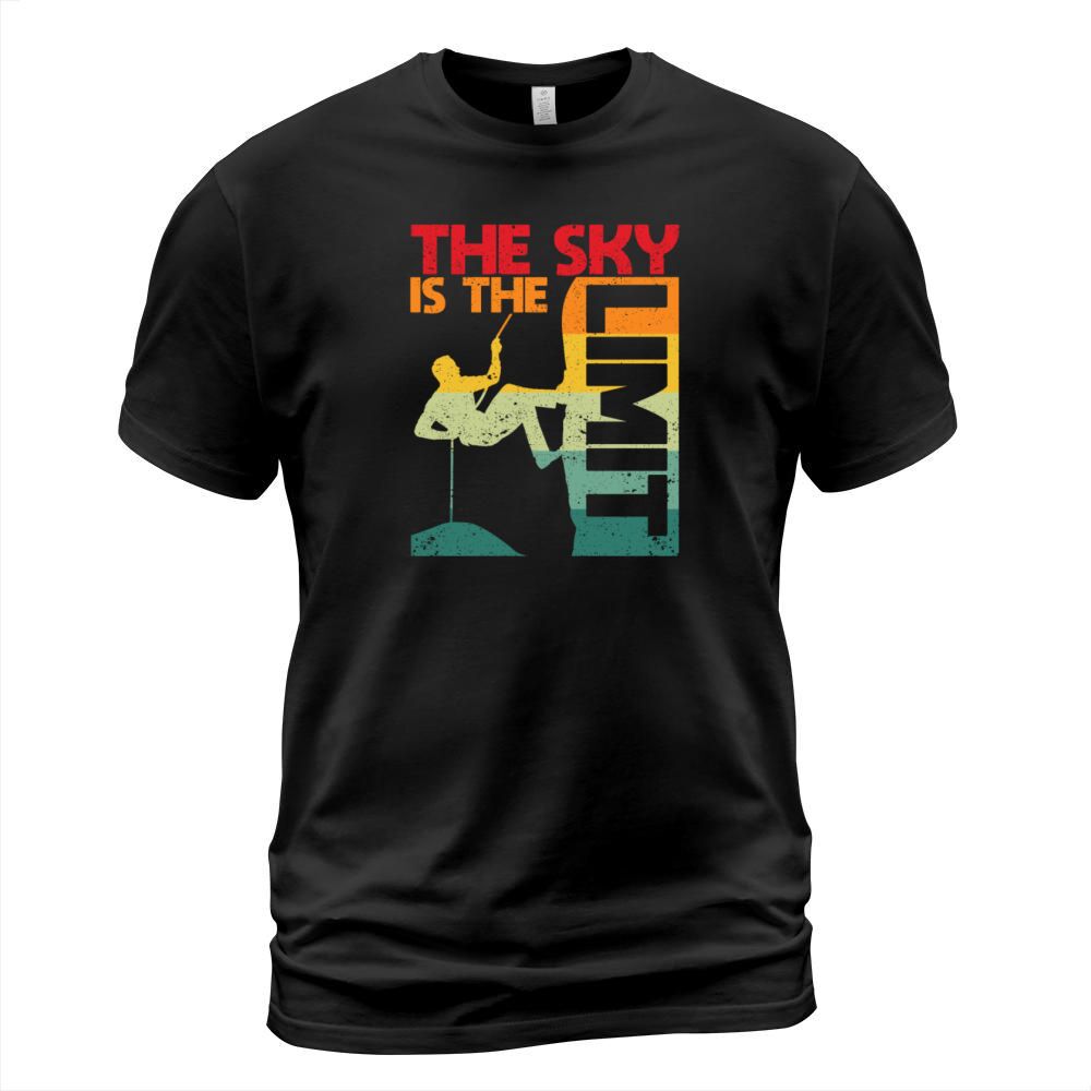 retro vintage The sky is the limit climbing T-Shirt Unisex