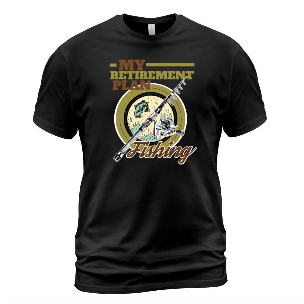 My Retirement Plan Fishing Vintage Fishing Rod Fis T-Shirt Unisex