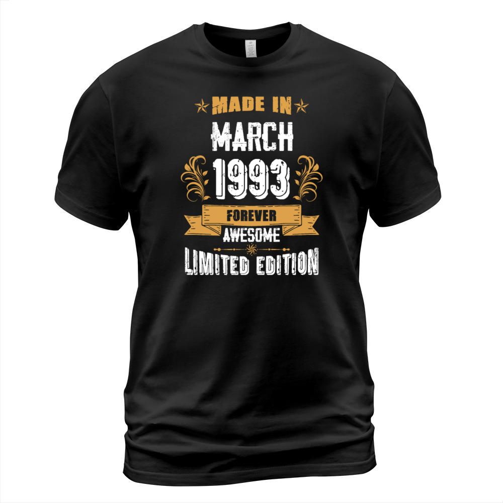 March 1993 Vintage Birthday Present T-Shirt Unisex