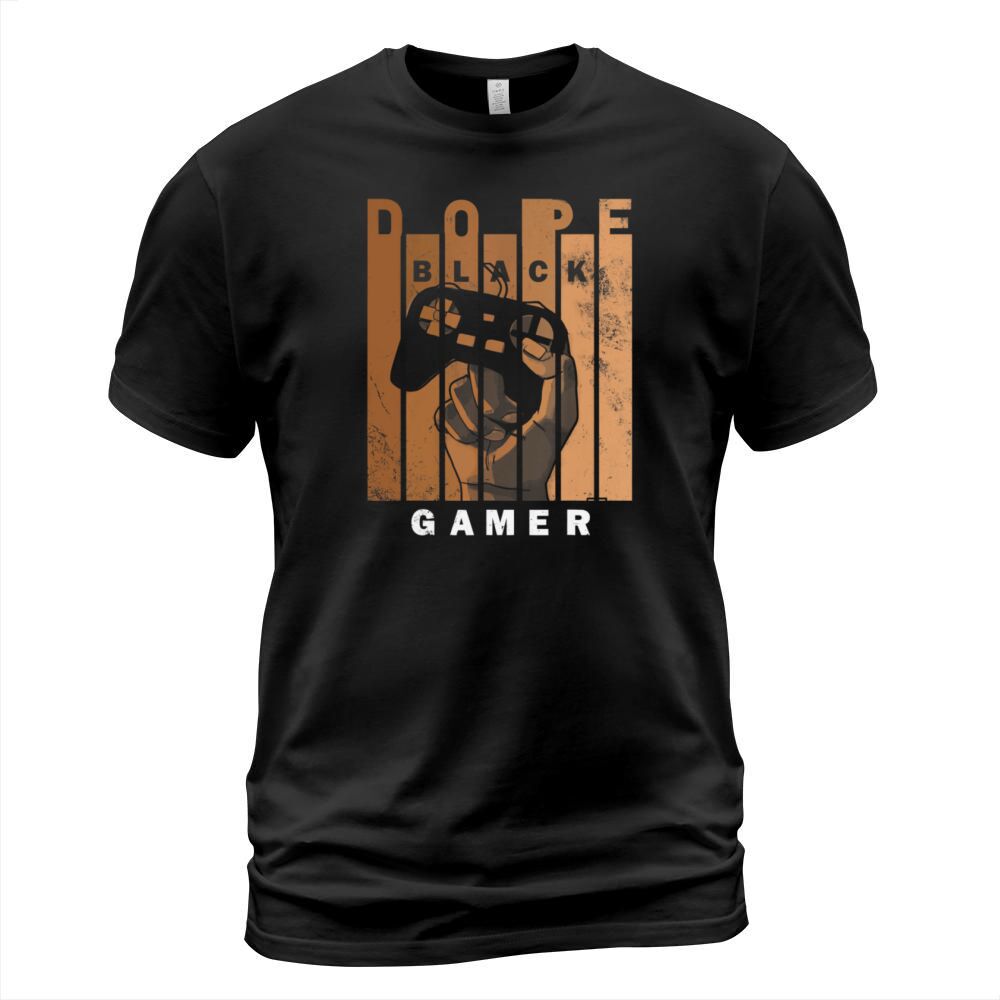 Black Gamer Black histroy month design For Gaming T-Shirt Unisex