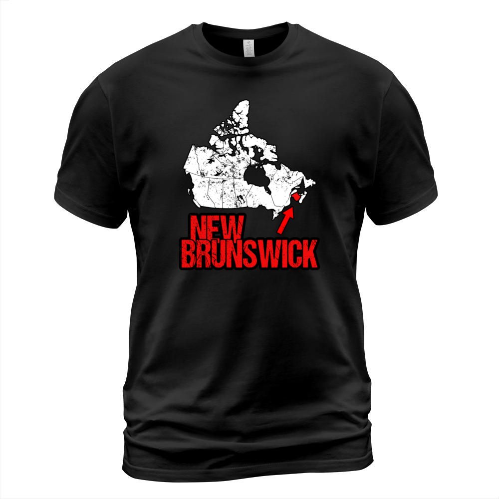 New Brunswick Vintage Canada Map T-Shirt Unisex