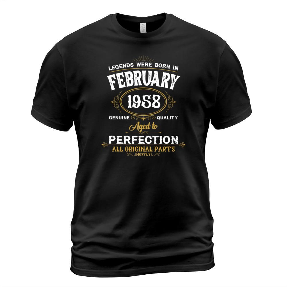 Legends Were Born In February 1958 T-Shirt Unisex