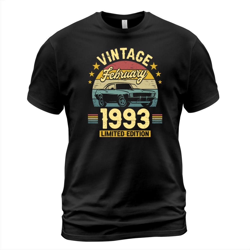 February 1993 30 Years Old Vintage 30th Birthday T-Shirt Unisex