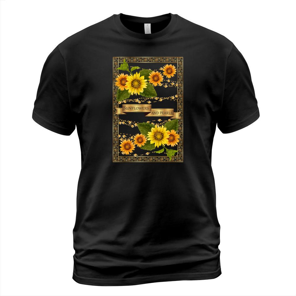 Sunflowers and pearls-Vintage T-Shirt Unisex