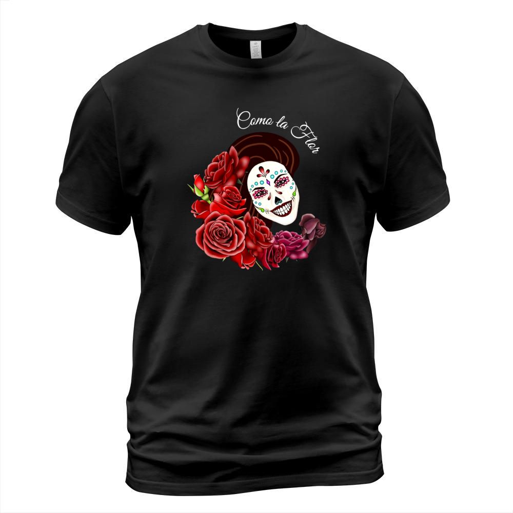 Funny Vintage Style Tshirt for Como la Flor - Selena Quintanilla Day of the Dead Sugar Skull----EEUHFBF T-Shirt Unisex
