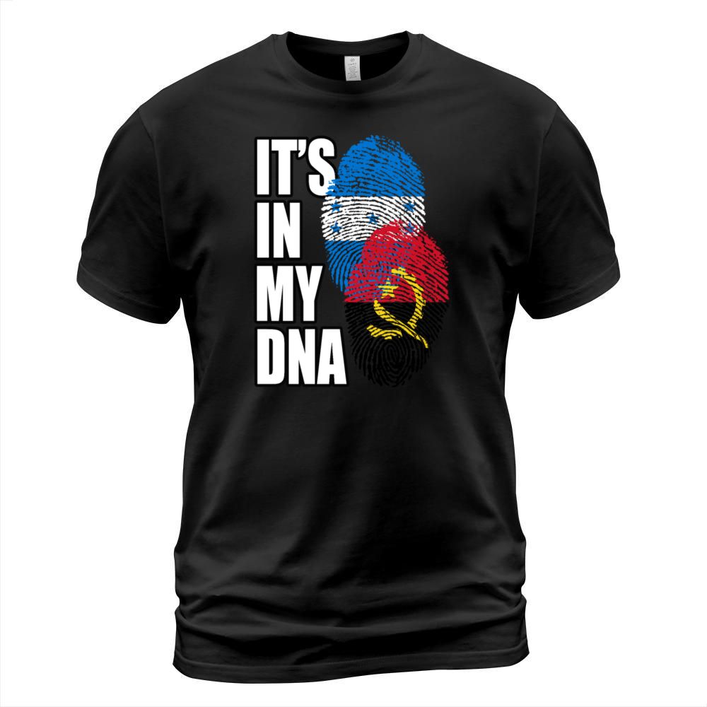 Angolan And Honduran Mix Heritage DNA Flag T-Shirt Unisex