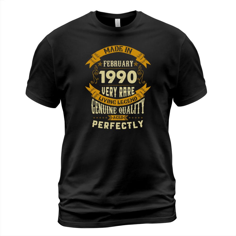 February 1990 Vintage Birthday Present T-Shirt Unisex