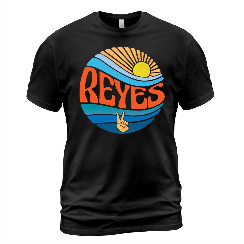 Reyes Shirt Vintage Sunset Reyes Groovy Tie Dye T-Shirt Unisex