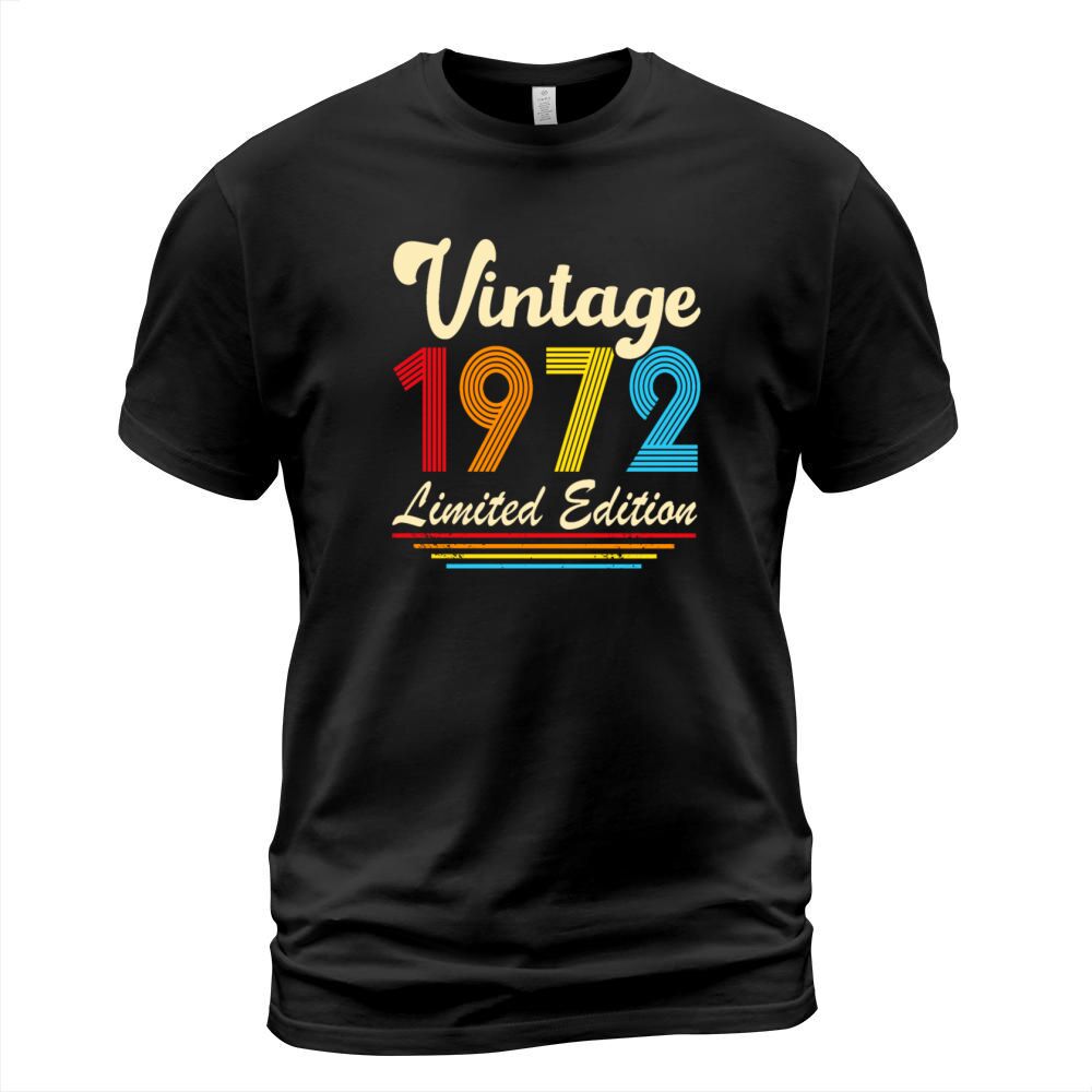 Vintage 1972 50th Birthday Fiftieth Gift T-Shirt Unisex