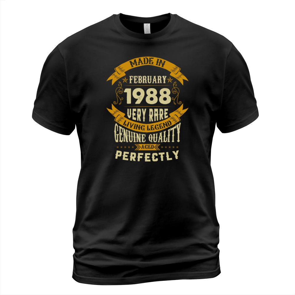 February 1988 Vintage Birthday Present T-Shirt Unisex