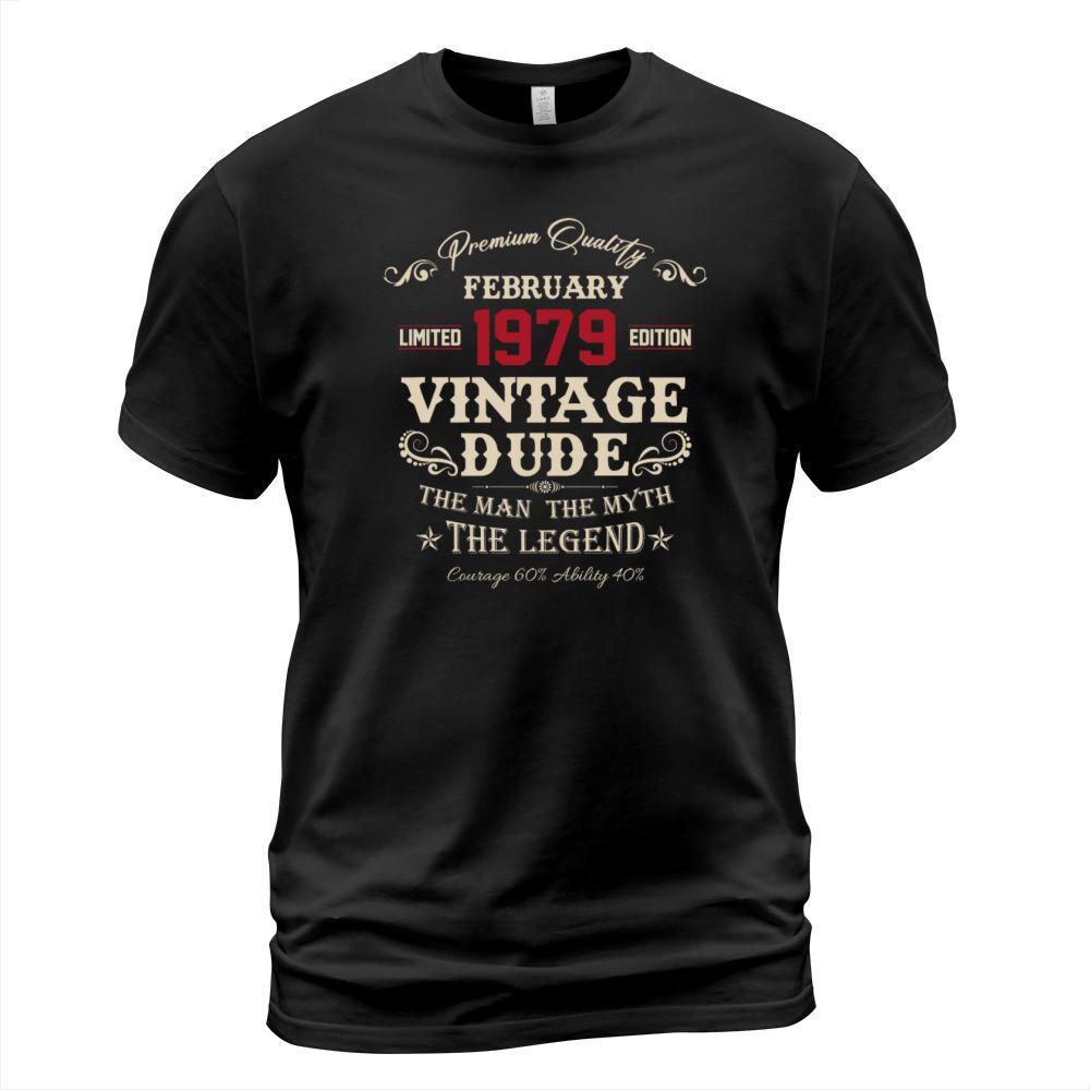 February 1979 Vintage Birthday Present T-Shirt Unisex