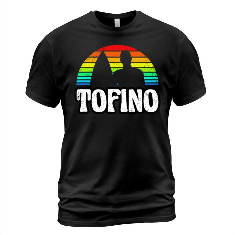 Tofino Vintage Sunset Surfer T-Shirt Unisex