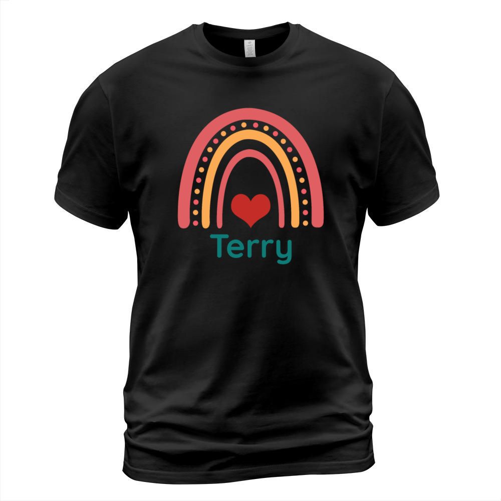 Terry Vintage Boho Rainbow T-Shirt Unisex