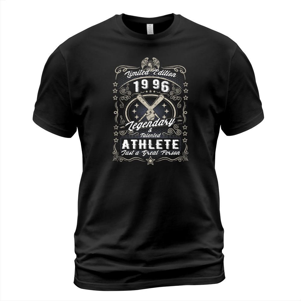 Vintage 1996 Baseball Birthday Gift Sport Hobby T-Shirt Unisex