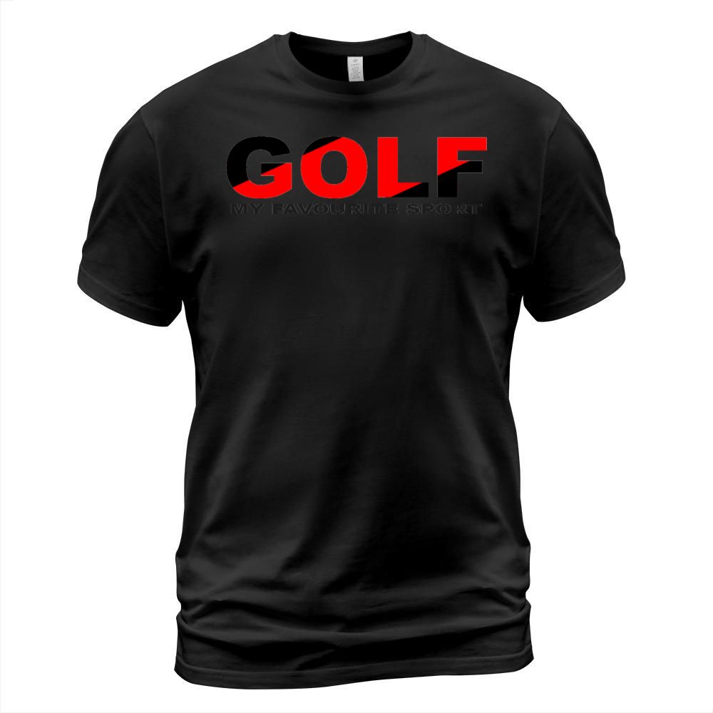GOLF SPORT BLACK AND RED COLOR T-Shirt Unisex