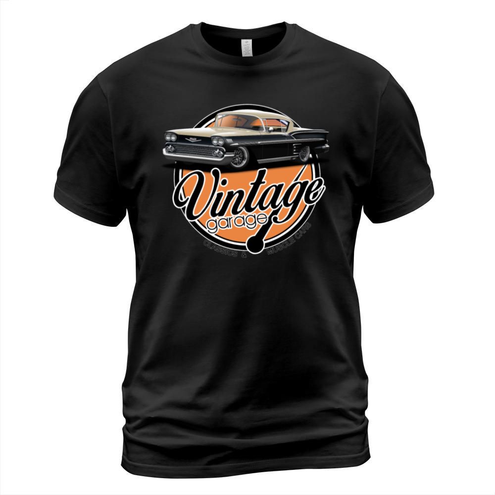 Vintage Garage Classic Black T-Shirt Unisex