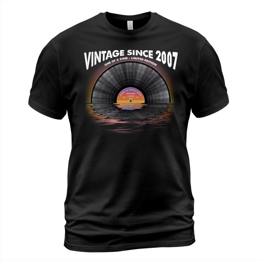 Vintage since 2007 Retro Disco Music Vintage T-Shirt Unisex