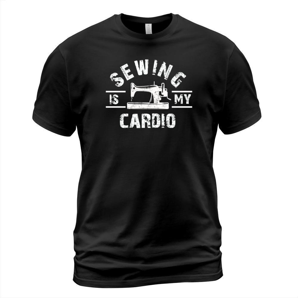 Sewing Is My Cardio Machine Quilting Women Vintage T-Shirt Unisex