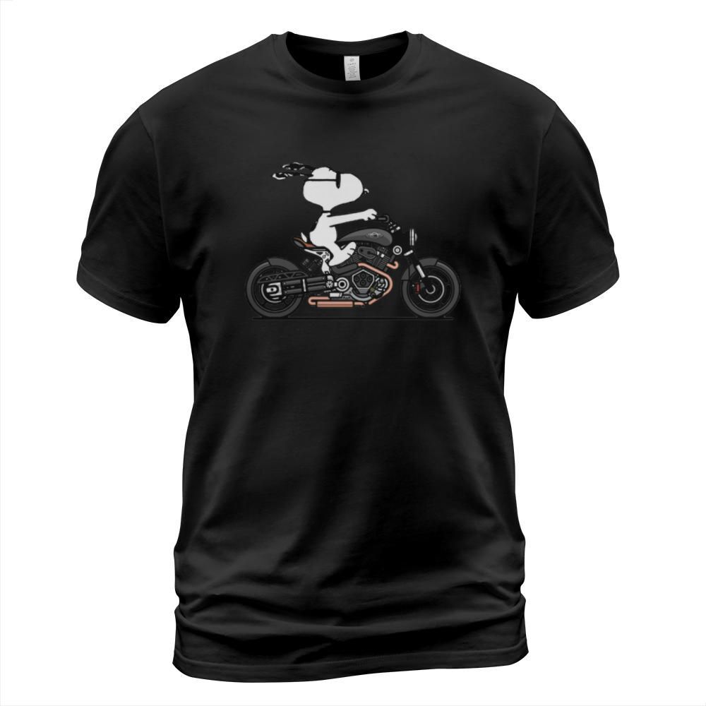 Snoopy riding motorcycle shirt T-Shirt Unisex